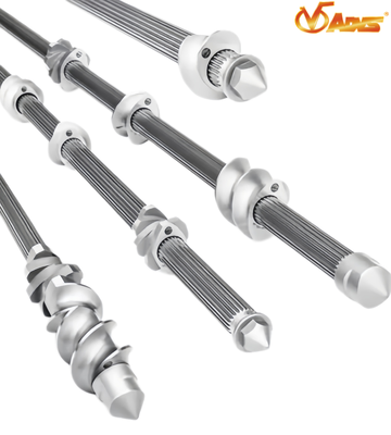 Goede prijs High Precision Extruder Shaft and Twin Screw Extruder Elements 10 tot 120 mm Diameter 500 tot 9000 mm Lengte online