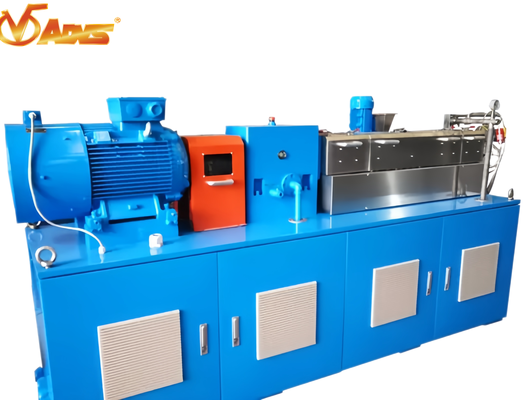 Goede prijs Laboratorium Co Roterende Twin Screw Extruder 27mm Schroefdiameter Maximale snelheid 750 tot 1500 tpm 18,5 tot 37kw aandrijvingsmotor voor hoge productie online