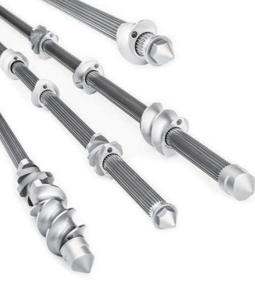 Good price 10 - 120mm Dia Extruderschacht, de Tweelingelementen van de Schroefextruder 500 - 9000mm Lengte online