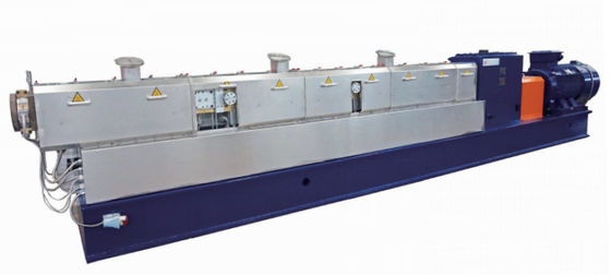 Good price Nitriding de Tweelingmachine van de Schroefuitdrijving, Co die Gerecycleerde Plastic Extruder roteren online