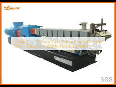 Centrum Dia 35.8mm Twin Screw Plastic Extruder, 500 - 700kg / H Afval Plastic Extruder